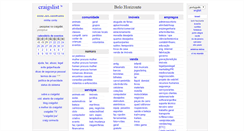 Desktop Screenshot of belohorizonte.craigslist.org