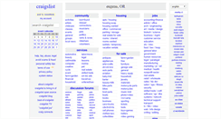 Desktop Screenshot of eugene.craigslist.org