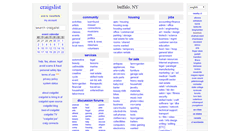 Desktop Screenshot of buffalo.craigslist.org