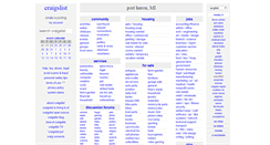 Desktop Screenshot of porthuron.craigslist.org