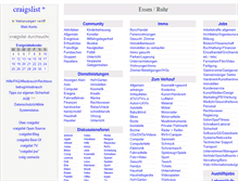 Tablet Screenshot of essen.craigslist.de