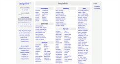 Desktop Screenshot of bangladesh.craigslist.org