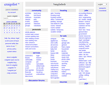 Tablet Screenshot of bangladesh.craigslist.org
