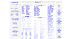Desktop Screenshot of halifax.craigslist.ca