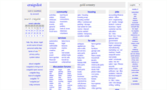 Desktop Screenshot of goldcountry.craigslist.org