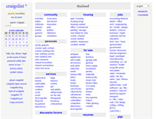 Tablet Screenshot of bangkok.craigslist.co.th