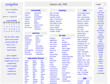 Tablet Screenshot of kansascity.craigslist.org