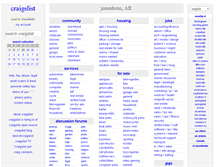 Tablet Screenshot of jonesboro.craigslist.org