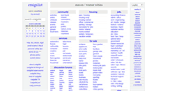 Desktop Screenshot of macon.craigslist.org