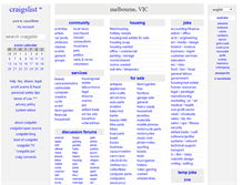 Tablet Screenshot of melbourne.craigslist.com.au