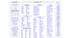 Desktop Screenshot of ksu.craigslist.org