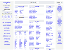 Tablet Screenshot of amarillo.craigslist.org