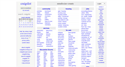Desktop Screenshot of mendocino.craigslist.org