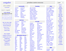 Tablet Screenshot of potsdam.craigslist.org