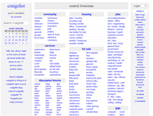 Tablet Screenshot of cenla.craigslist.org