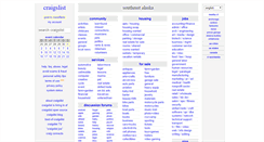 Desktop Screenshot of juneau.craigslist.org