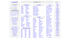 Desktop Screenshot of modesto.craigslist.org