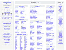 Tablet Screenshot of modesto.craigslist.org