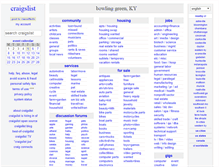 Tablet Screenshot of bgky.craigslist.org