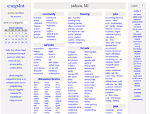 Tablet Screenshot of jxn.craigslist.org