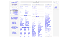 Desktop Screenshot of christchurch.craigslist.org