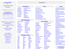 Tablet Screenshot of lausanne.craigslist.ch