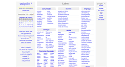 Desktop Screenshot of lisbon.craigslist.pt