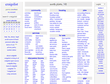 Tablet Screenshot of northplatte.craigslist.org