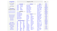 Desktop Screenshot of annapolis.craigslist.org