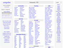 Tablet Screenshot of bismarck.craigslist.org