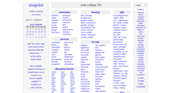 Desktop Screenshot of pennstate.craigslist.org