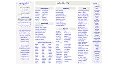 Desktop Screenshot of belleville.craigslist.ca