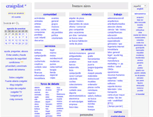Tablet Screenshot of buenosaires.craigslist.org