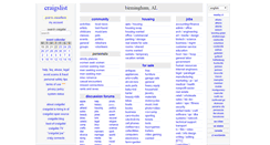 Desktop Screenshot of bham.craigslist.org