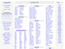 Tablet Screenshot of bemidji.craigslist.org