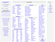 Tablet Screenshot of jerusalem.craigslist.org