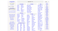 Desktop Screenshot of merced.craigslist.org