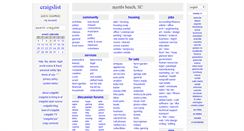 Desktop Screenshot of myrtlebeach.craigslist.org