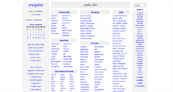 Desktop Screenshot of joplin.craigslist.org