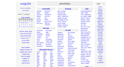 Desktop Screenshot of philadelphia.craigslist.org