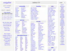 Tablet Screenshot of eastco.craigslist.org