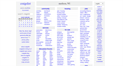 Desktop Screenshot of madison.craigslist.org