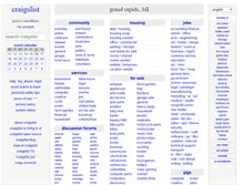 Tablet Screenshot of grandrapids.craigslist.org