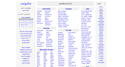 Desktop Screenshot of nwga.craigslist.org