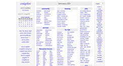 Desktop Screenshot of lawrence.craigslist.org