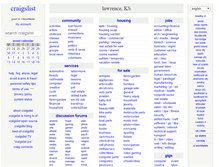 Tablet Screenshot of lawrence.craigslist.org
