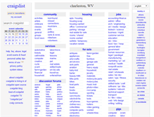 Tablet Screenshot of charlestonwv.craigslist.org