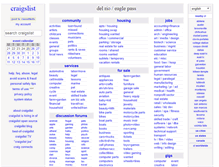 Tablet Screenshot of delrio.craigslist.org