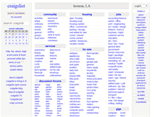 Tablet Screenshot of houma.craigslist.org