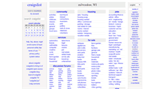 Desktop Screenshot of milwaukee.craigslist.org